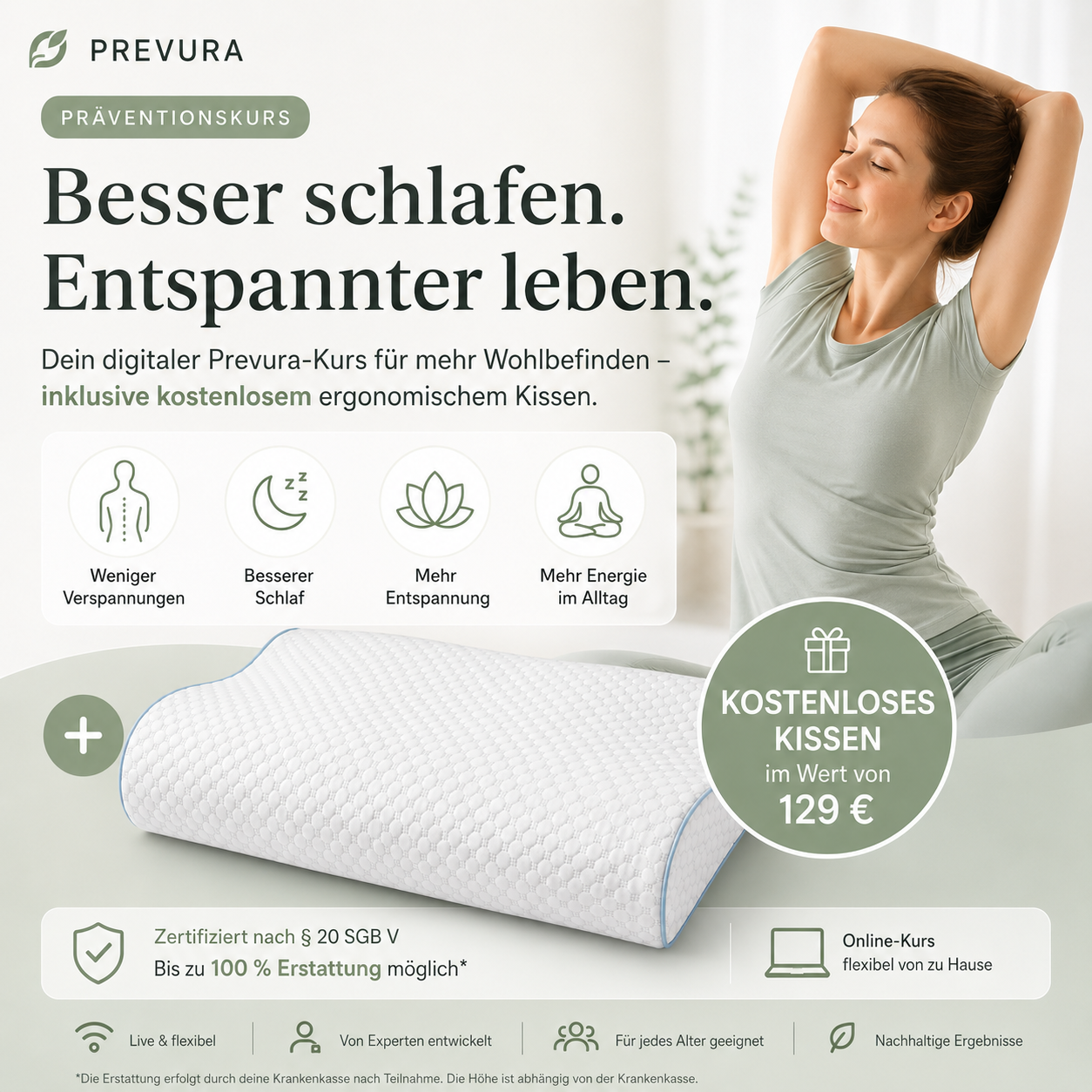 Online-Präventionskurs: Schlaf