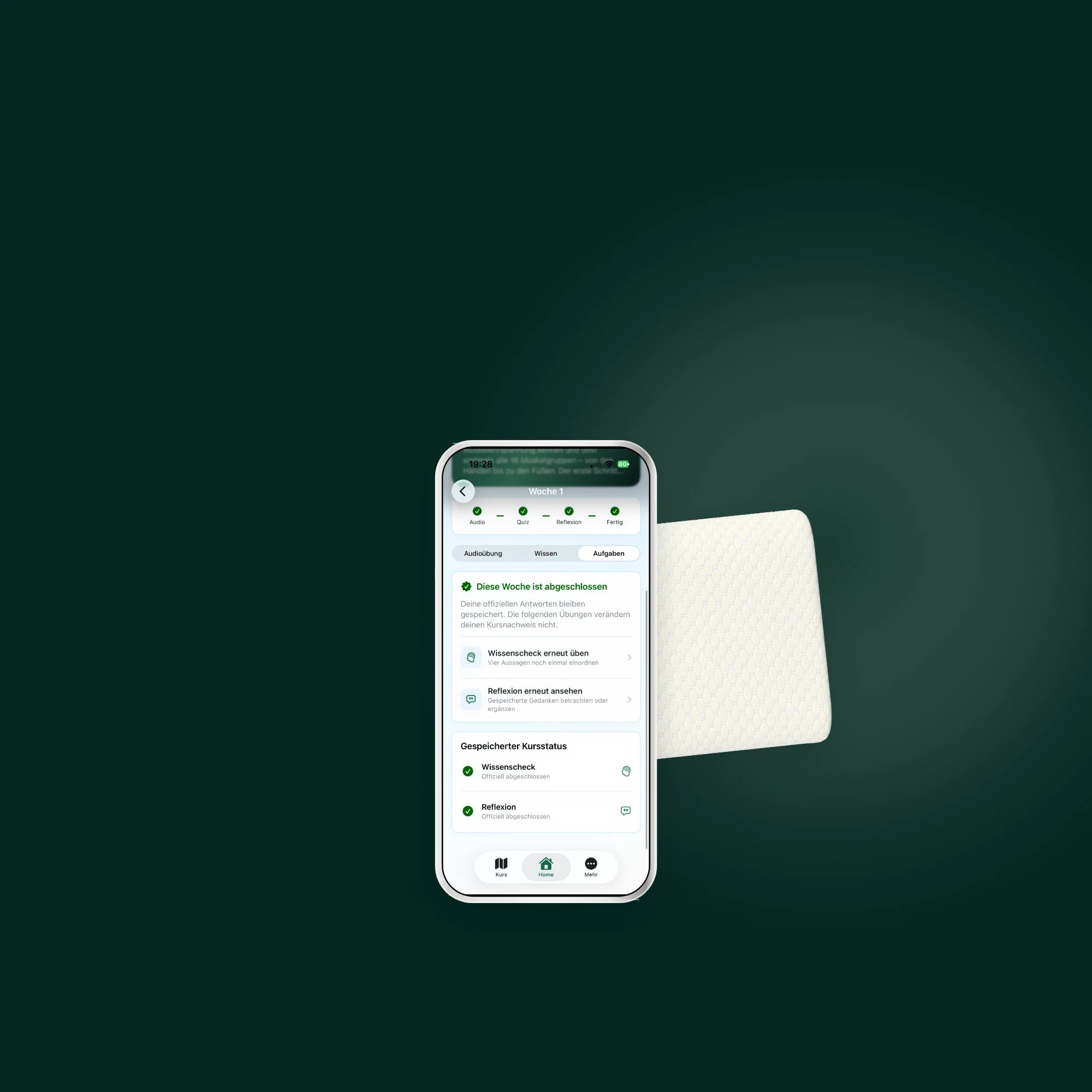 PREVURA Präventionspaket mit App-Kurs und ERGO PILLOW