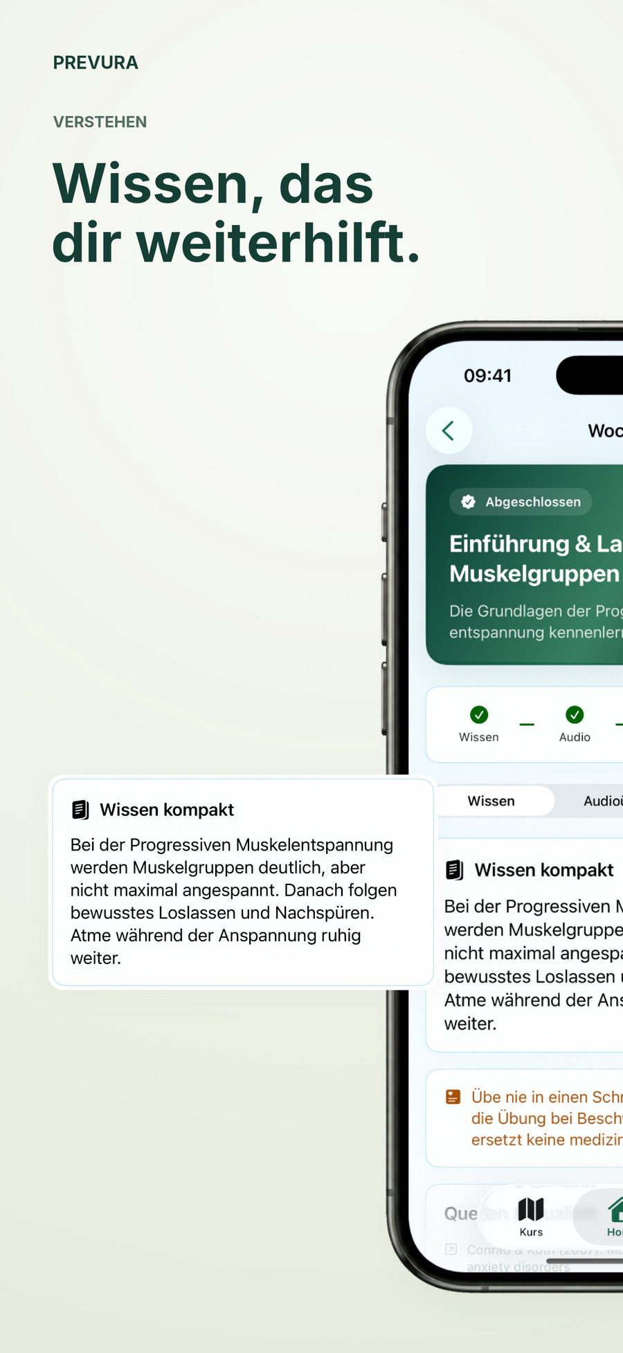Wissen verstehen – linke Hälfte des iPhones