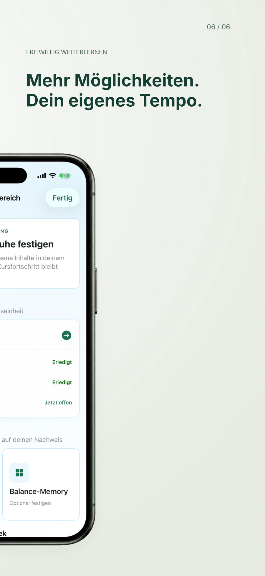 Optionale Vertiefung – rechte Hälfte des iPhones
